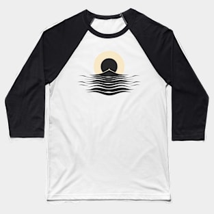 Minimalist marine eclipse Baseball T-Shirt